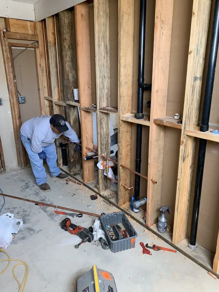 Commercial rough-in plumbing for Gas Line Repair in Plimptonville